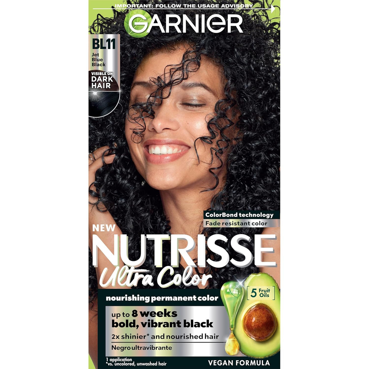 Garnier Nutrisse Ultra Color BL11 Jet Blue Black