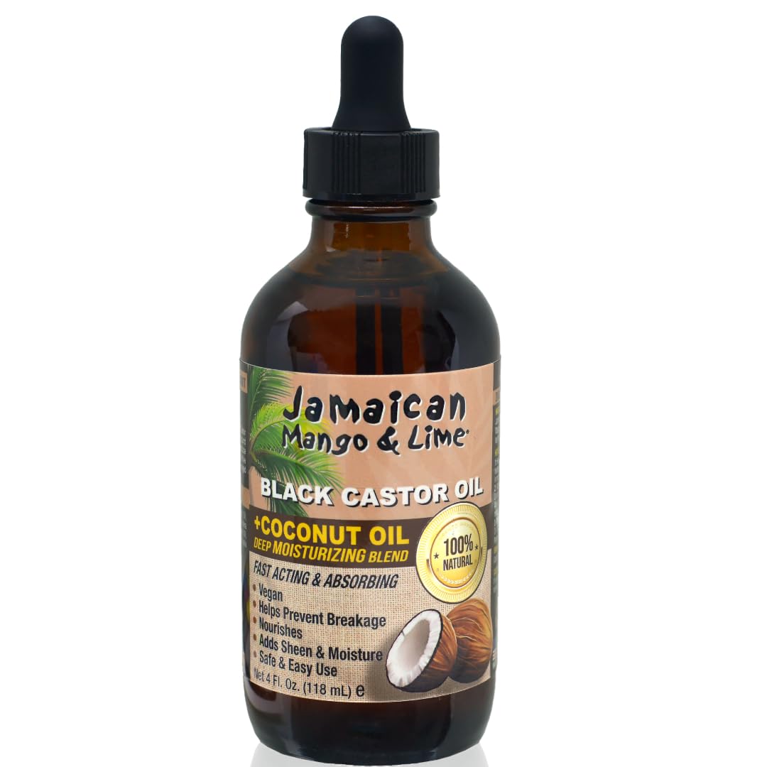 Jamaican Mango & Lime Black Castor Oil + Coconut Oil 4oz